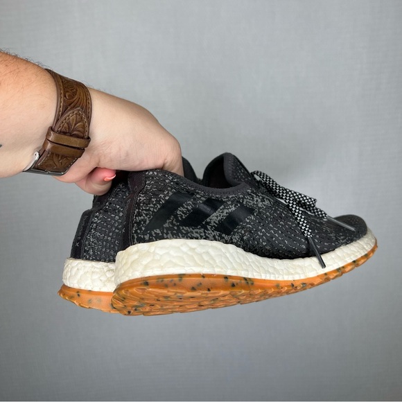 Adidas | Black Grey Pureboost x atr Size 8.5 Sneakers with Modern Silhouette Run - Picture 3 of 7